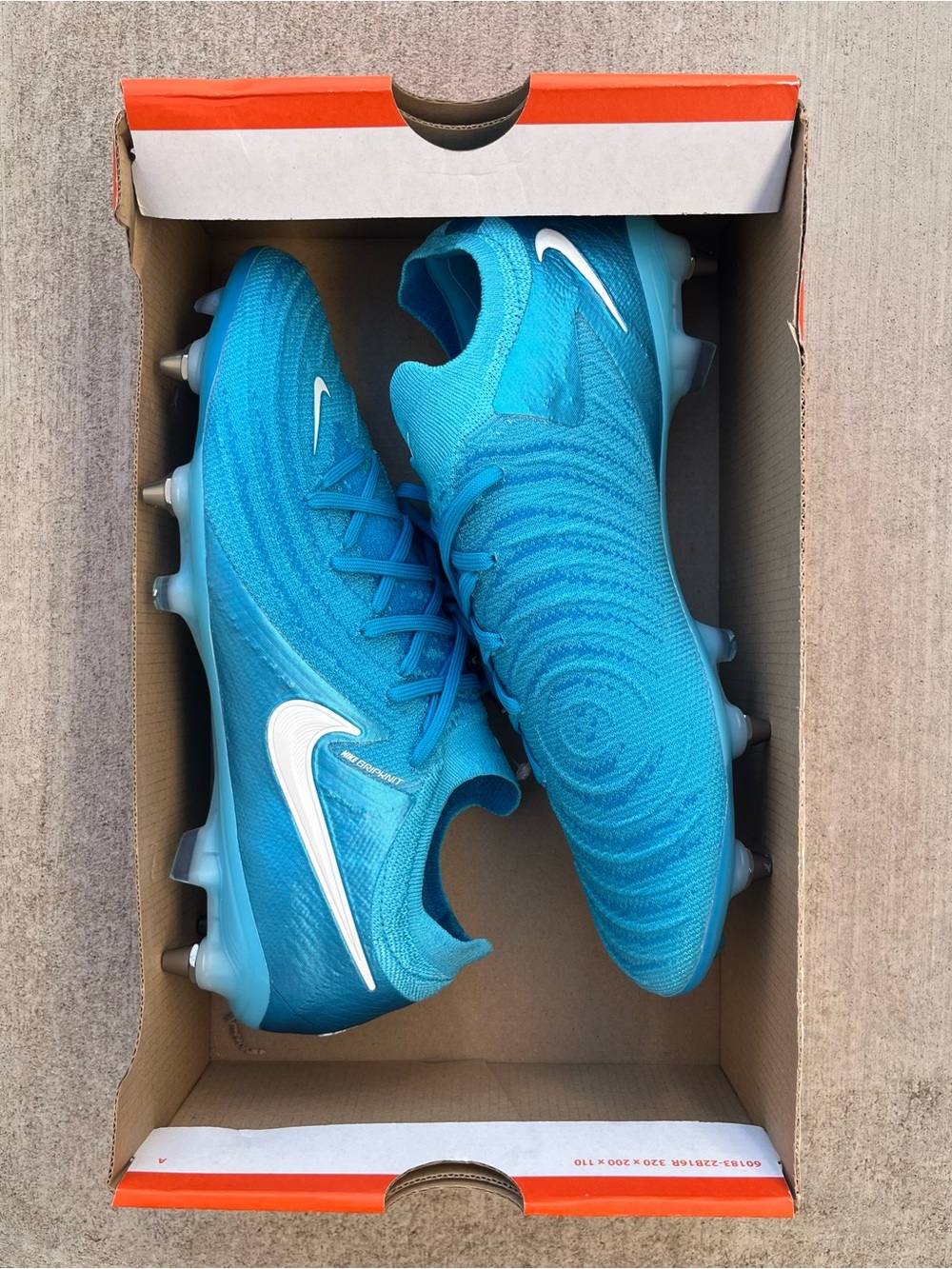 Nike Phantom GX II Elite SG Pro Blue Soccer Cleats (FQ9034-400) Men's Size 9